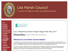 Tablet Screenshot of lissparishcouncil.gov.uk